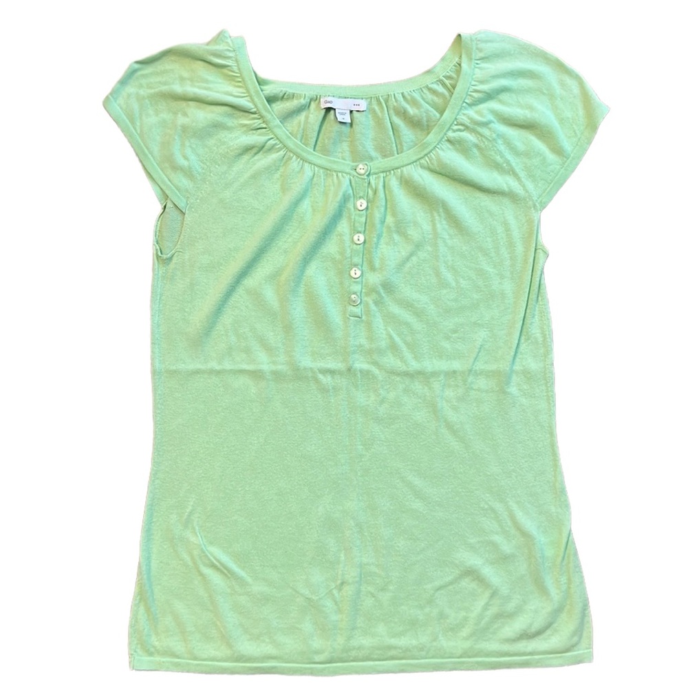 Gap Green Short Sleeved Thin Sweater Size M